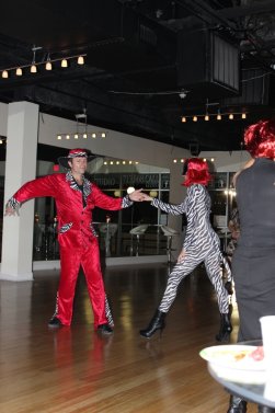 Couple having fun dancing